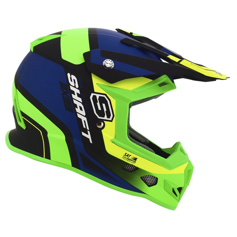Casco Cross Shaft Mx 33 Raptor Trace Verde