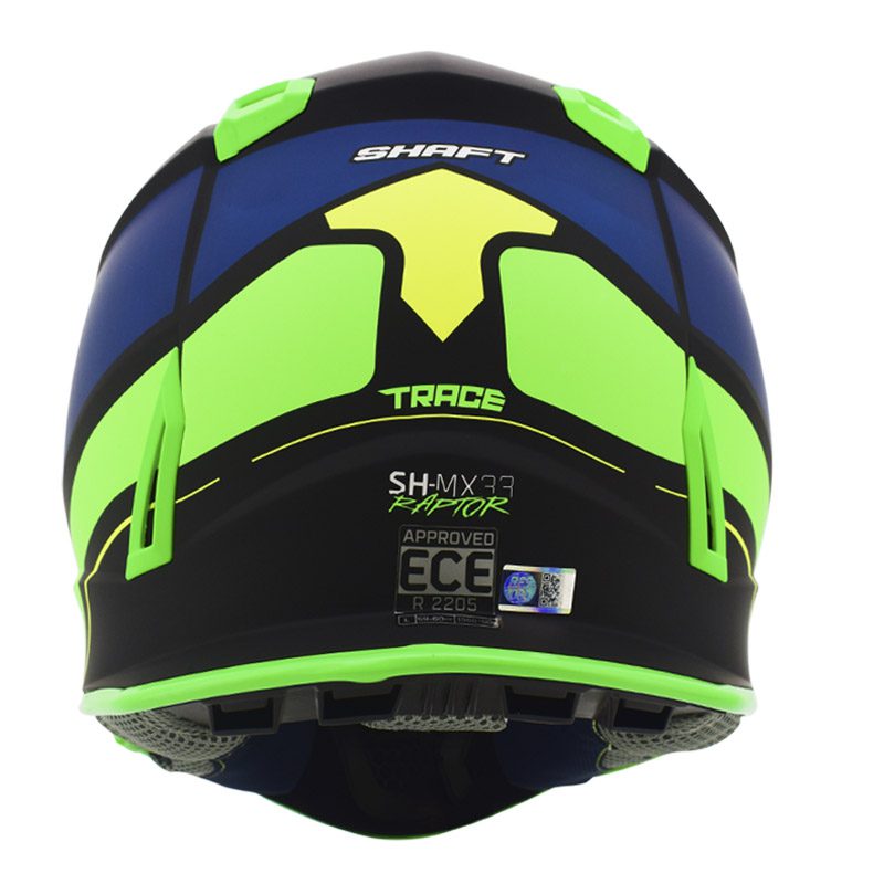 Casco Cross Shaft Mx 33 Raptor Trace Verde