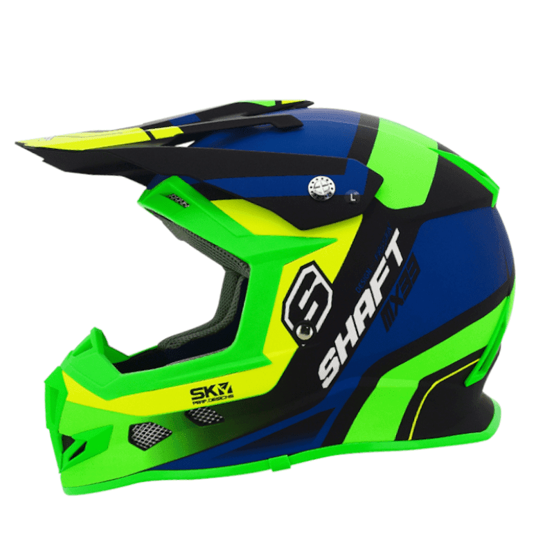 Casco Cross Shaft Mx 33 Raptor Trace Verde
