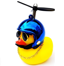 Pato De Goma Para Moto o Bicicleta Con Luz