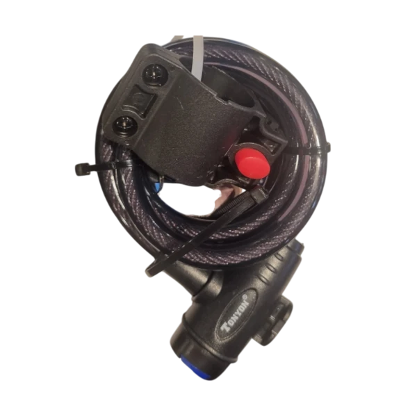 Candado Guaya con llave Motoshopper Negro
