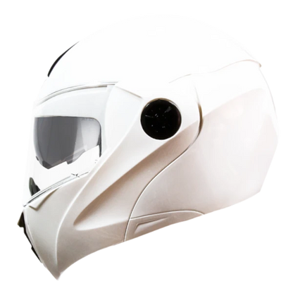 Casco Abatible ICH 3110 Solid Blanco+ Visor Adicional Gratis