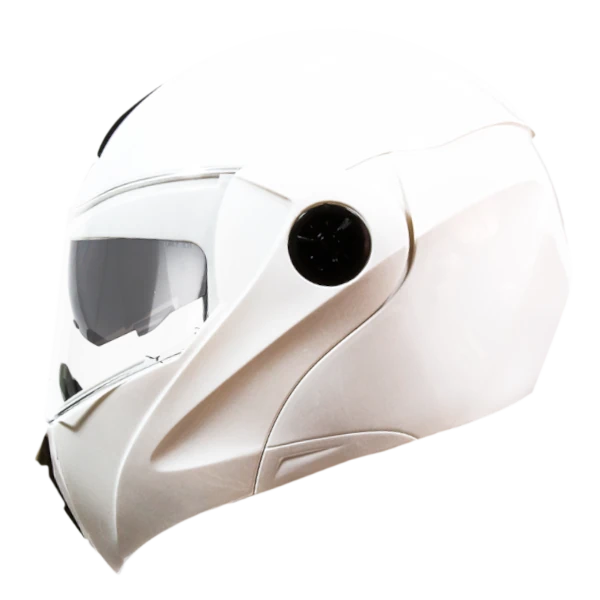 Casco Abatible ICH 3110 Solid Blanco+ Visor Adicional Gratis
