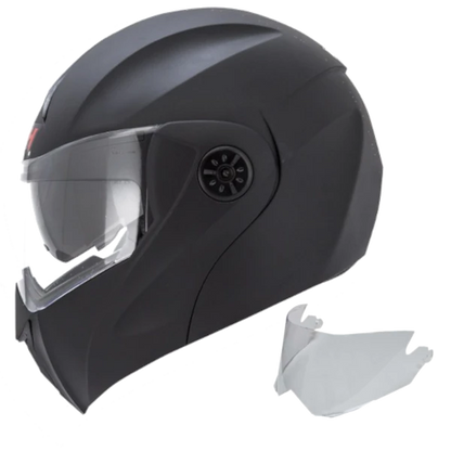 Casco Abatible ICH 3110 Solid Negro +VISOR Adicional Gratis