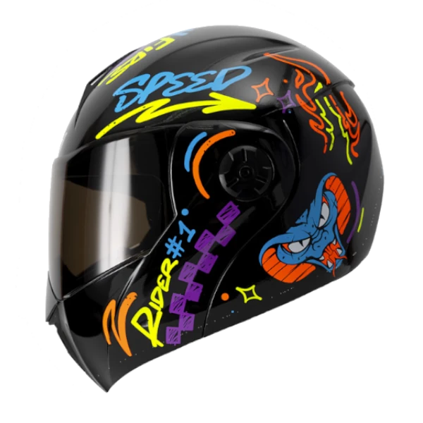 Casco Abatible ICH 3110 No Fear+VISOR Adicional Gratis