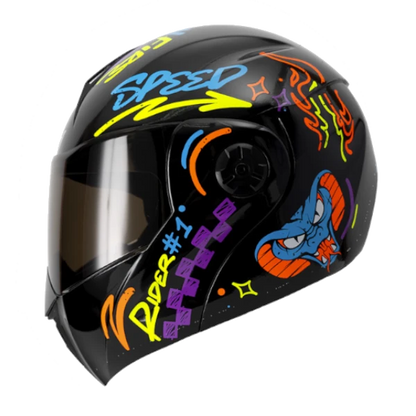 Casco Abatible ICH 3110 No Fear+VISOR Adicional Gratis
