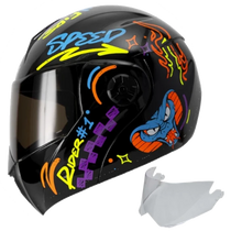 Casco Abatible ICH 3110 No Fear+VISOR Adicional Gratis