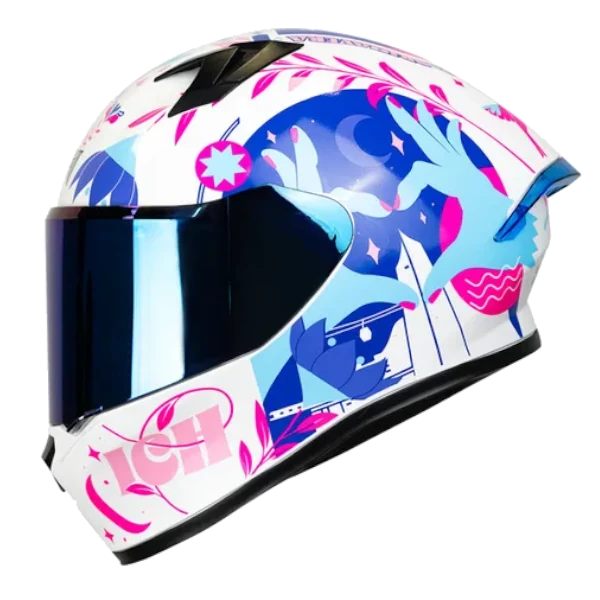 Casco Integral ICH 503 Edi Especial Medellín Brillo Blanco Talla M