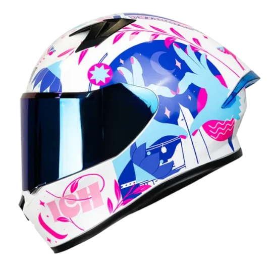 Casco Integral ICH 503 Edi Especial Medellín Brillo Blanco Talla M