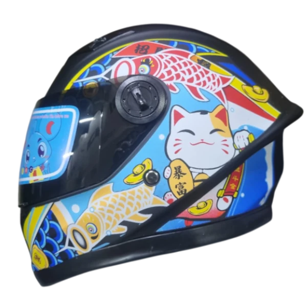 Casco Integral Krm Kids Gato