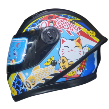 Casco Integral Krm Kids Gato
