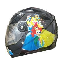 Casco Integral Krm Kids Princesas Negro Brillo Talla unica