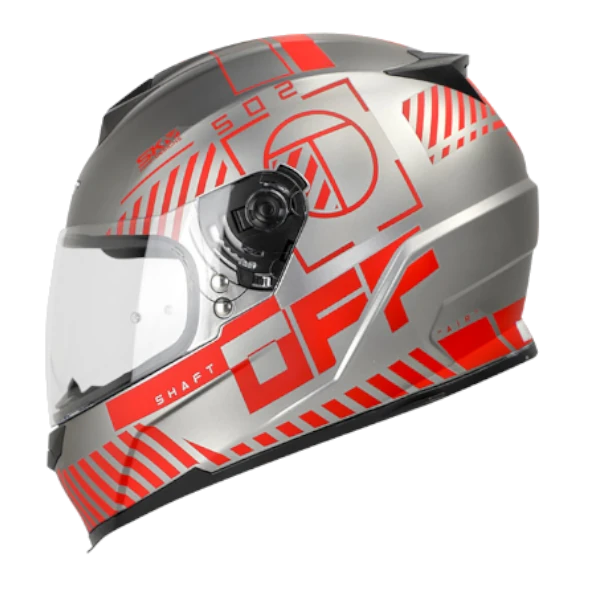 Casco Integral SHAFT 502 Crossline Rojo Mate Talla L