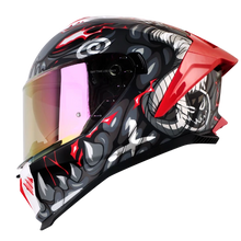 Casco Integral Shaft Pro 611 Rs Drakon Blanco Rojo Talla XL
