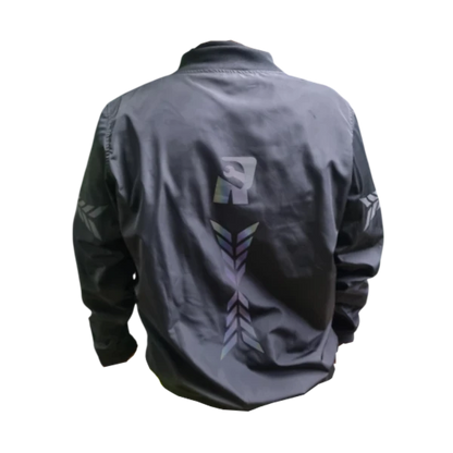Chaqueta con Logo Reflectivo Cuello Deportivo