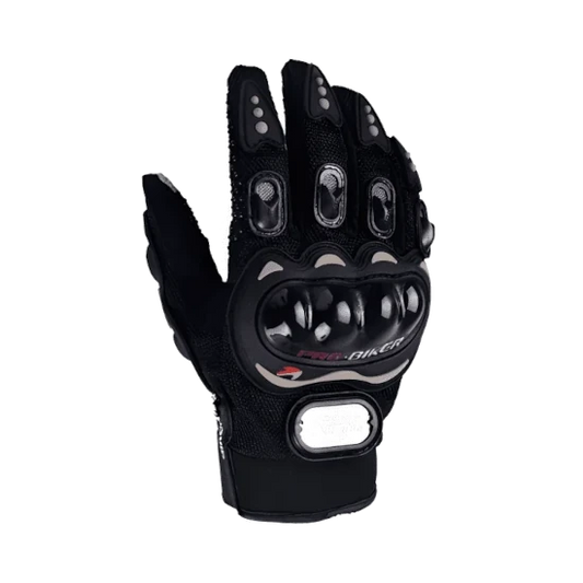 Guante Pro Biker Dedo Largo MCS01 Con Protección Negro