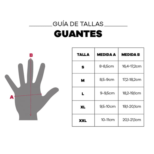 Guante Pro Biker Dedo Largo MCS01 Con Protección Negro