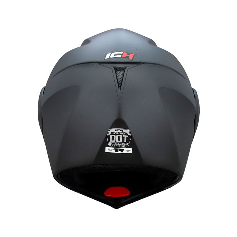 Casco Abatible ICH 3110 Solid Negro +VISOR Adicional Gratis