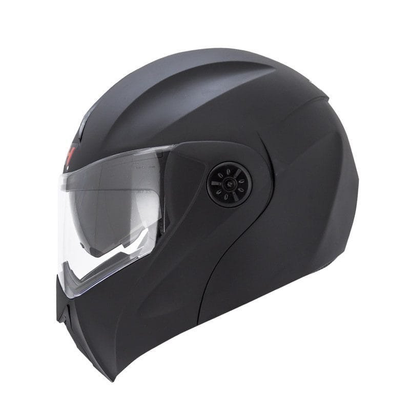 Casco Abatible ICH 3110 Solid Negro +VISOR Adicional Gratis