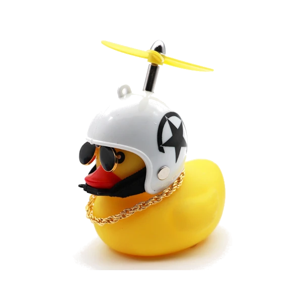 Pato De Goma Para Moto o Bicicleta Con Luz