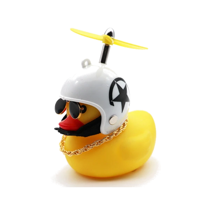 Pato De Goma Para Moto o Bicicleta Con Luz