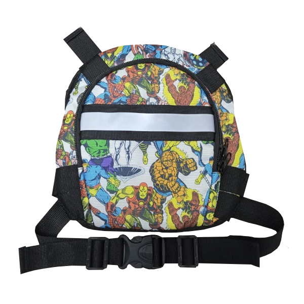 Chaleco Seguridad Niño Bebé Arnés Moto Con Morral - IROMAN