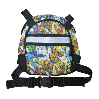 Chaleco Seguridad Niño Bebé Arnés Moto Con Morral