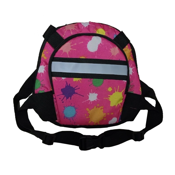 Chaleco Seguridad Niño Bebé Arnés Moto Con Morral