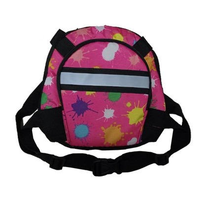 Chaleco Seguridad Niño Bebé Arnés Moto Con Morral