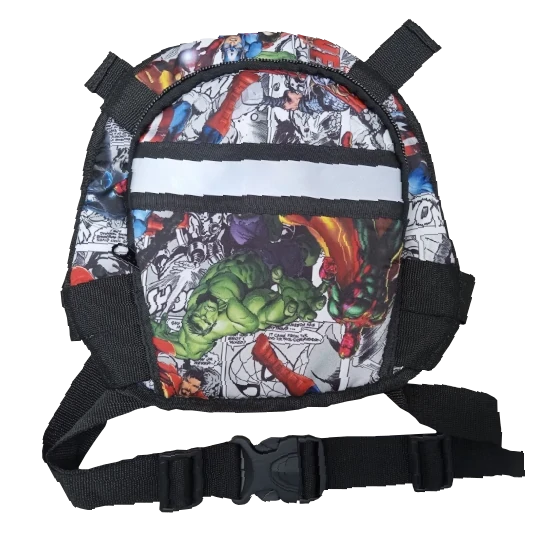 Chaleco Seguridad Niño Bebé Arnés Moto Con Morral