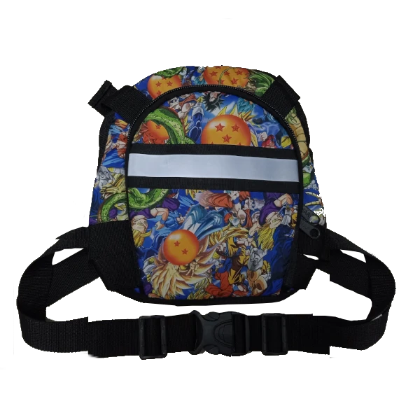 Chaleco Seguridad Niño Bebé Arnés Moto Con Morral - DRAGONBALL
