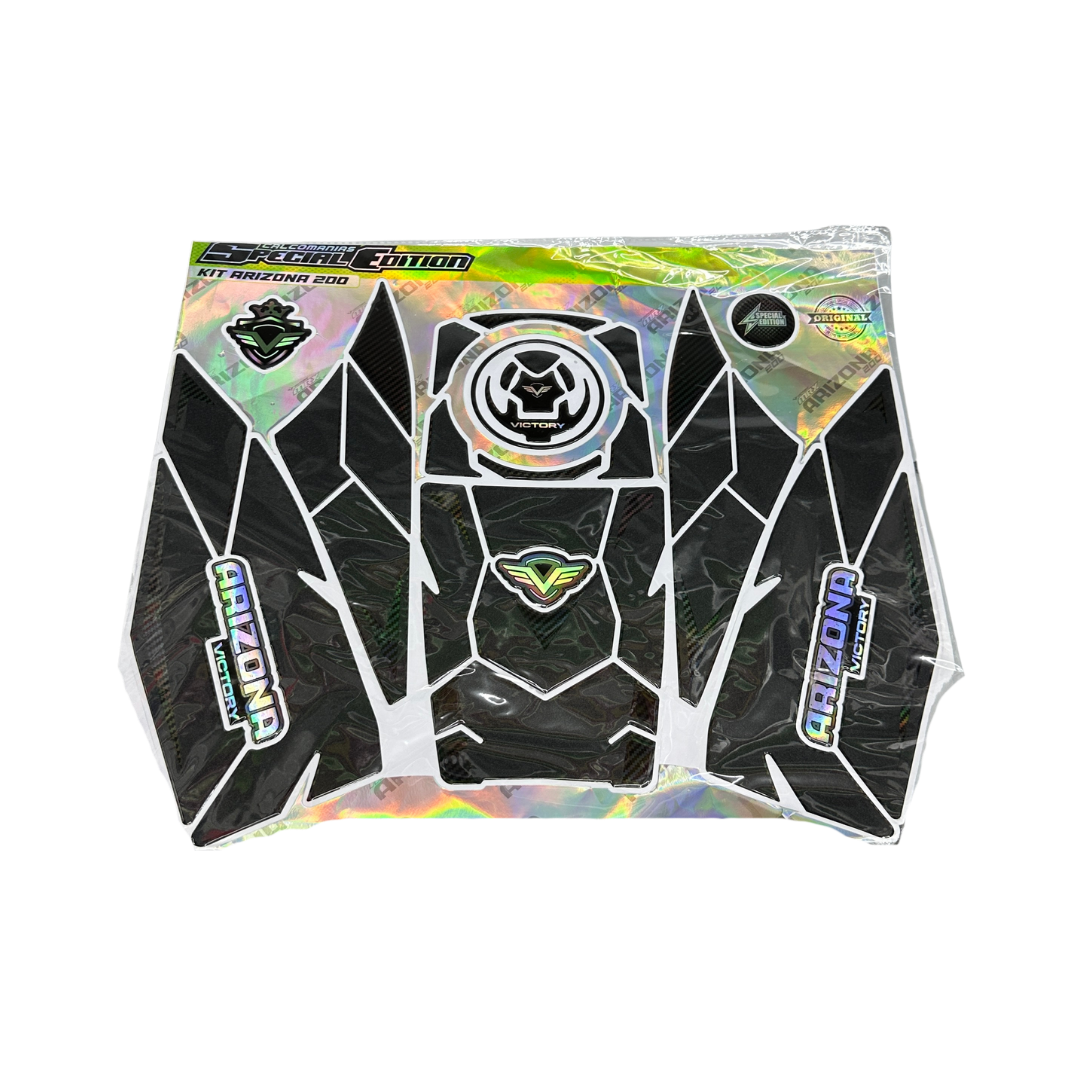 Kit de calcamonias en resina para moto Arizona Victory