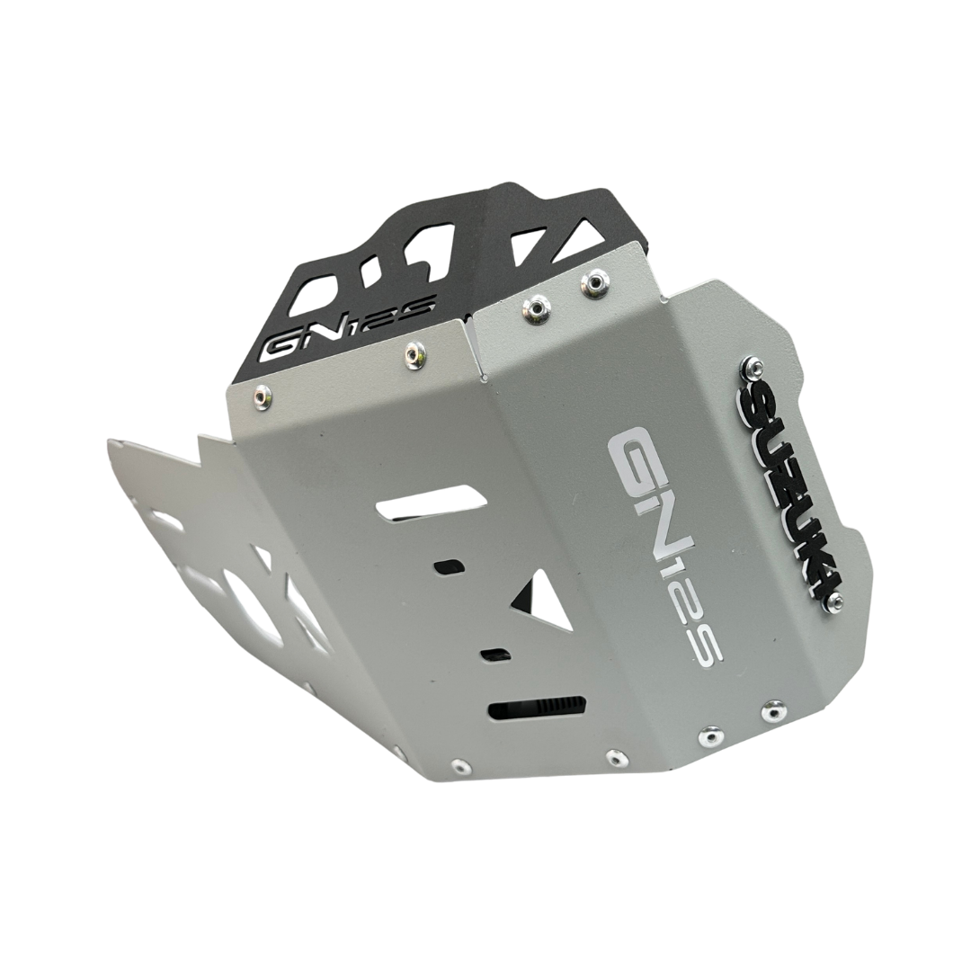 Pechera para moto GN 125 gris, Bases incluidas