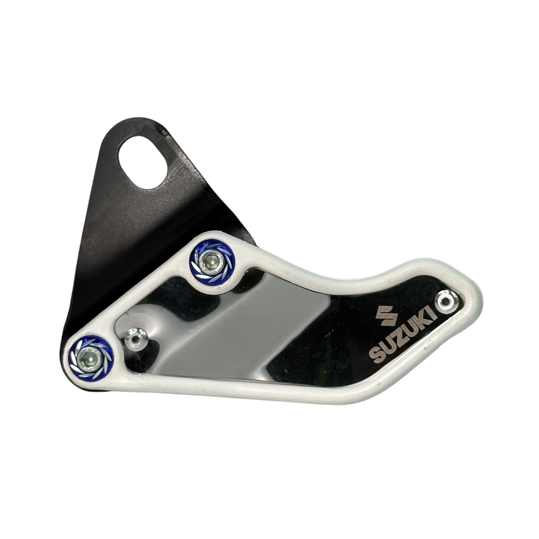 Guía de cadena para moto aleta blanca
