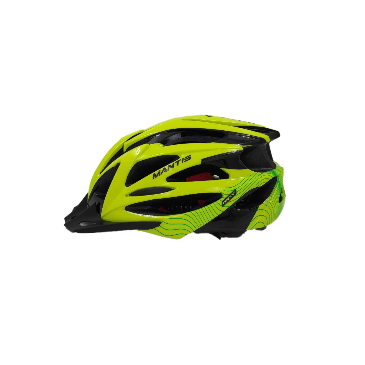 Casco Gw de Bicicleta Mantis Amarillo Neon