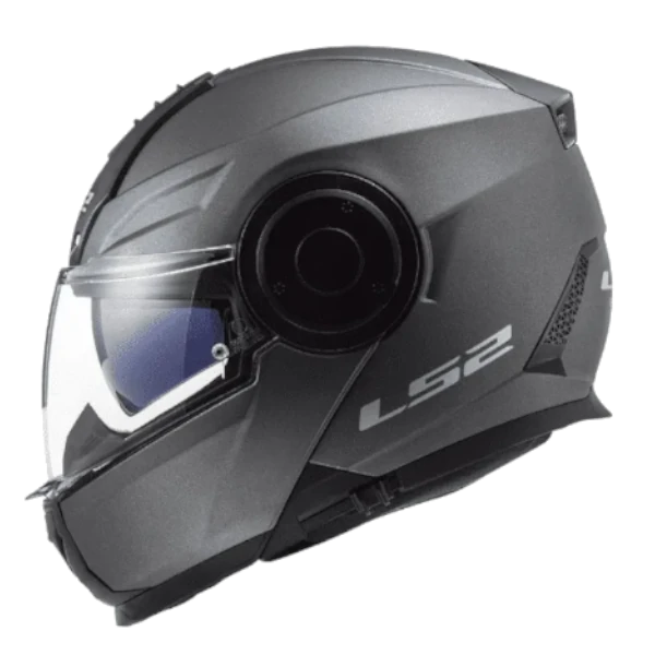 Casco Abatible LS2 902 Scope Titanium BV gris titanio con visor solar – Envío gratis en Colombia