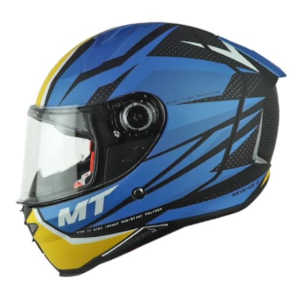 CASCO INTEGRAL MT REVERENGE KLEY A7 AZUL AMARILLO BV