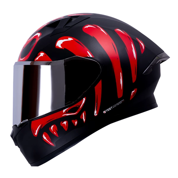 CASCO INTEGRAL ICH 503 SKULLER ROJO BV