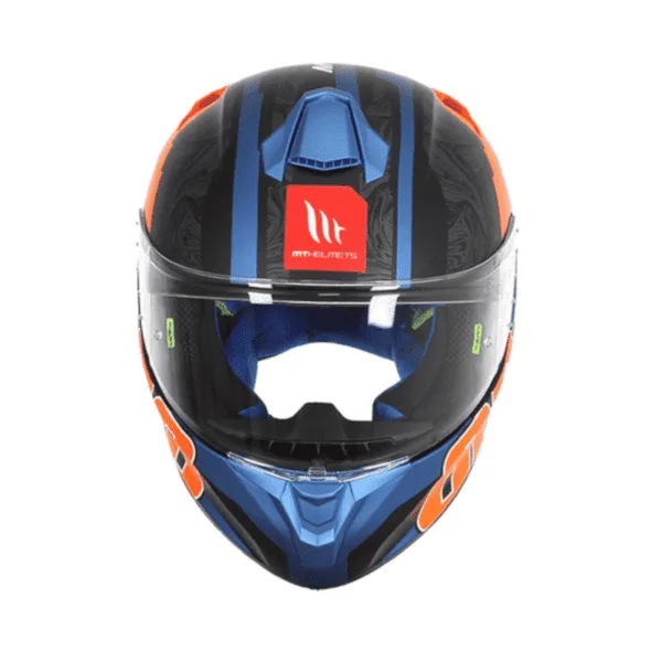 Casco Integral Mt Targo Pro Welcome Fluor Naranja El Reten Del Casco