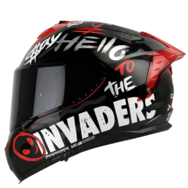 CASCO INTEGRAL SHAFT 610 Invaders NEGRO ROJO