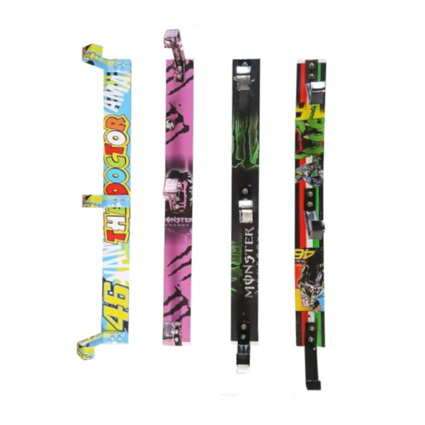 Porta cascos de moto universal montado en pared – Soporte metálico resistente