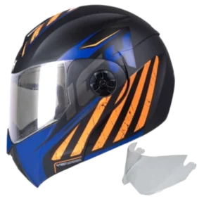 CASCO ABATIBLE ICH 3110 TAPERED NARANJA BV + VISOR