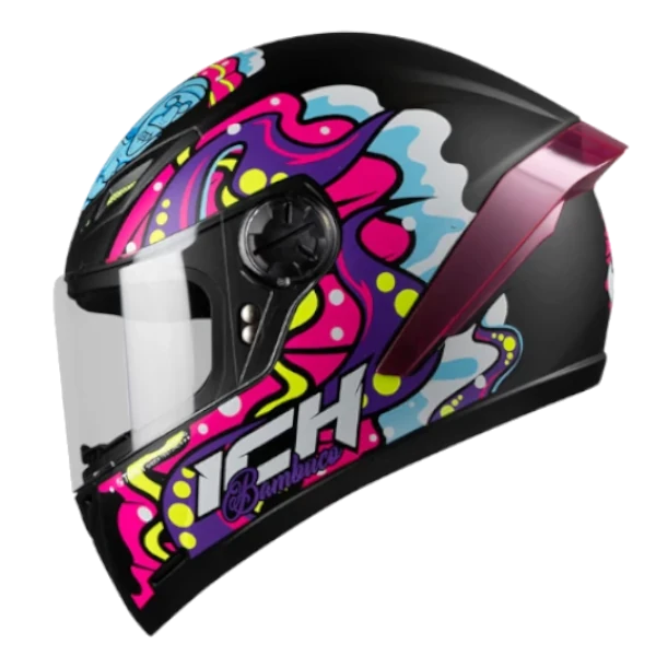 Casco Integral ICH 501 SP Bambuco bv Casco Integral ICH 501 SP Bambuco color brillante con doble visera y diseño moderno
