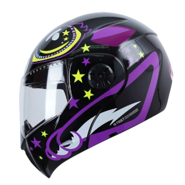 Casco Abatible ICH 3110s Kids Cuttie Kitty New colorido para niños con interior acolchado y sistema abatible