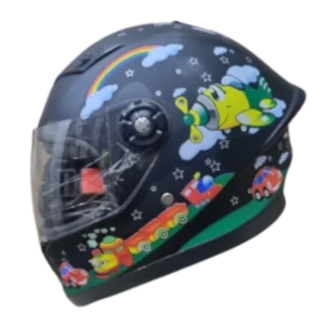 CASCO INTEGRAL KRM KIDS AVIONCITO NEGRO BV