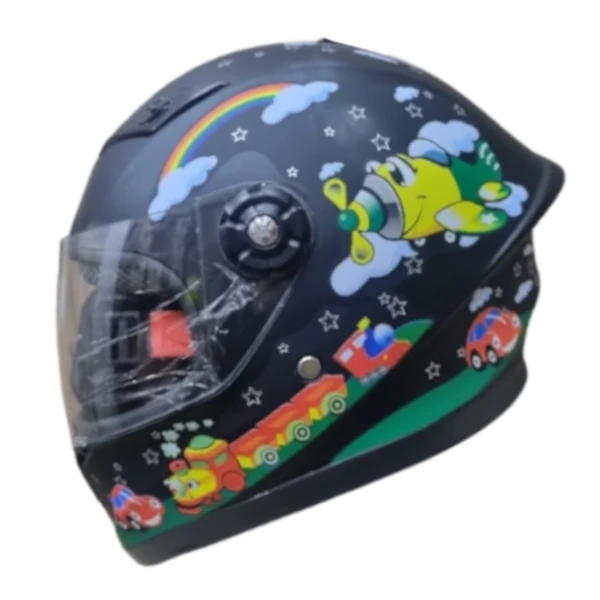 CASCO INTEGRAL KRM KIDS AVIONCITO NEGRO BV