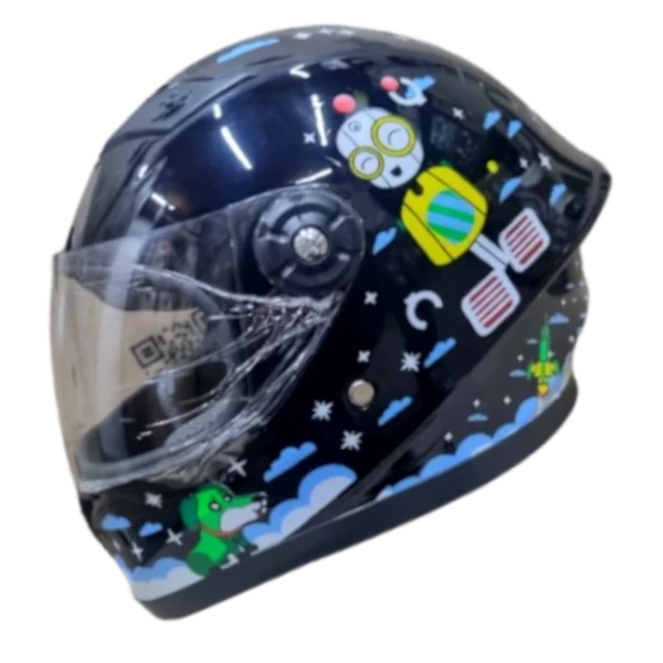 CASCO INTEGRAL KRM KIDS ROBOT NEGRO BV