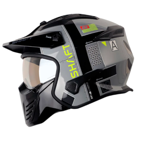 CASCO ABIERTO SHAFT 225 PILOT EVO SATURN GRIS AMARILLO B