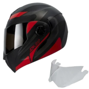 CASCO ICH 3110 ABATIBLE REMAK ROJO + VISOR