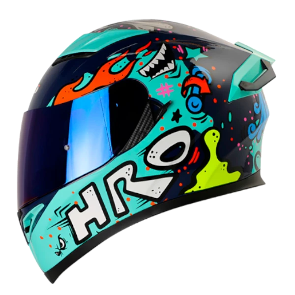 CASCO-INTEGRAL-HRO-514-EVO-FUNNER-AZUL-TURQUESA